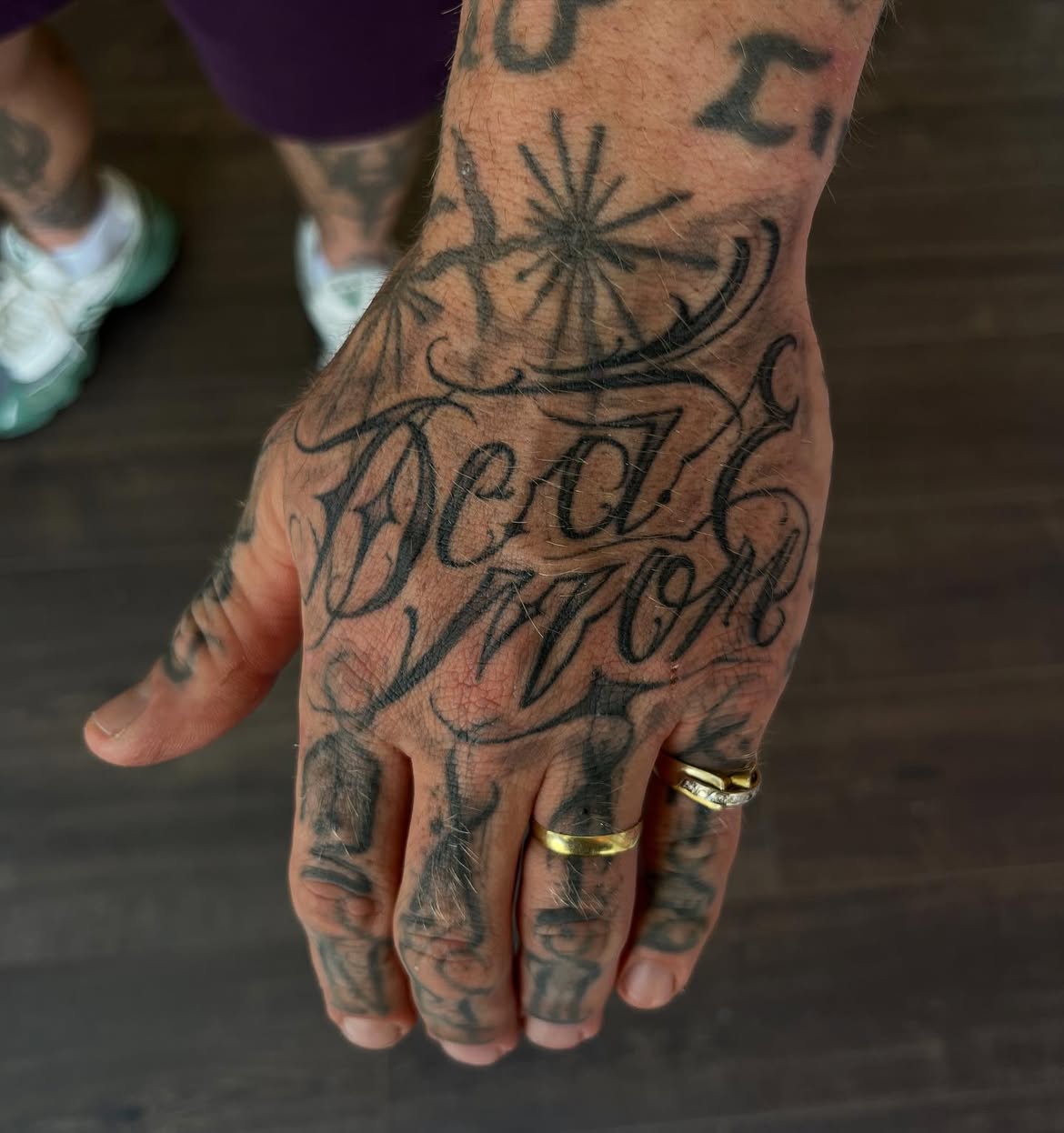 Flowing freehand tattoo by Groc at Sage Tattoo Studio Tel Aviv