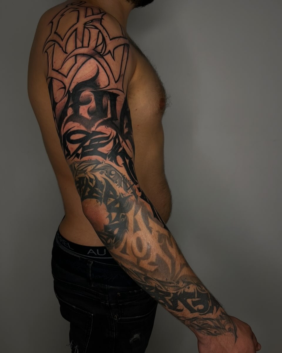 Freehand tattoo detail by Groc at Sage Tattoo Studio Tel Aviv
