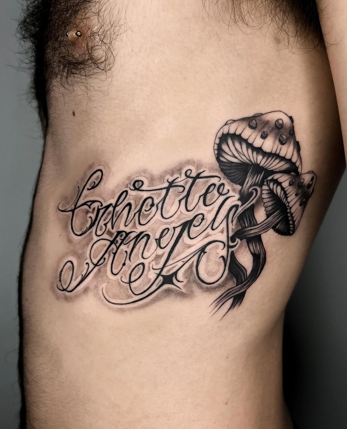 Calligraphy tattoo by Groc, tattoo artist in Tel Aviv