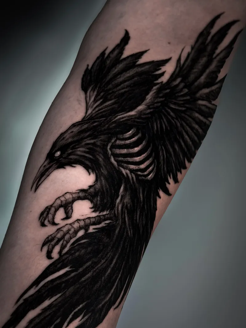 Dark organic tattoo by Lion — tattoo in Tel Aviv