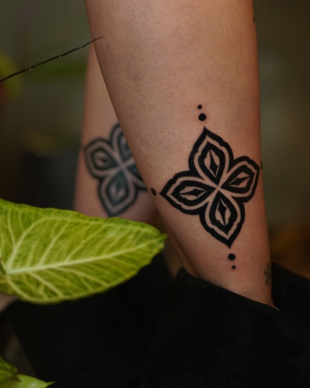 Blackwork calligraphy piece by Sean Misiuk — tattoo tel aviv