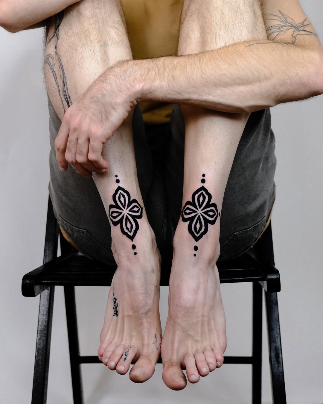 Blackwork ornamental tattoo by Sean Misiuk — at Sage Tattoo Studio Tel Aviv