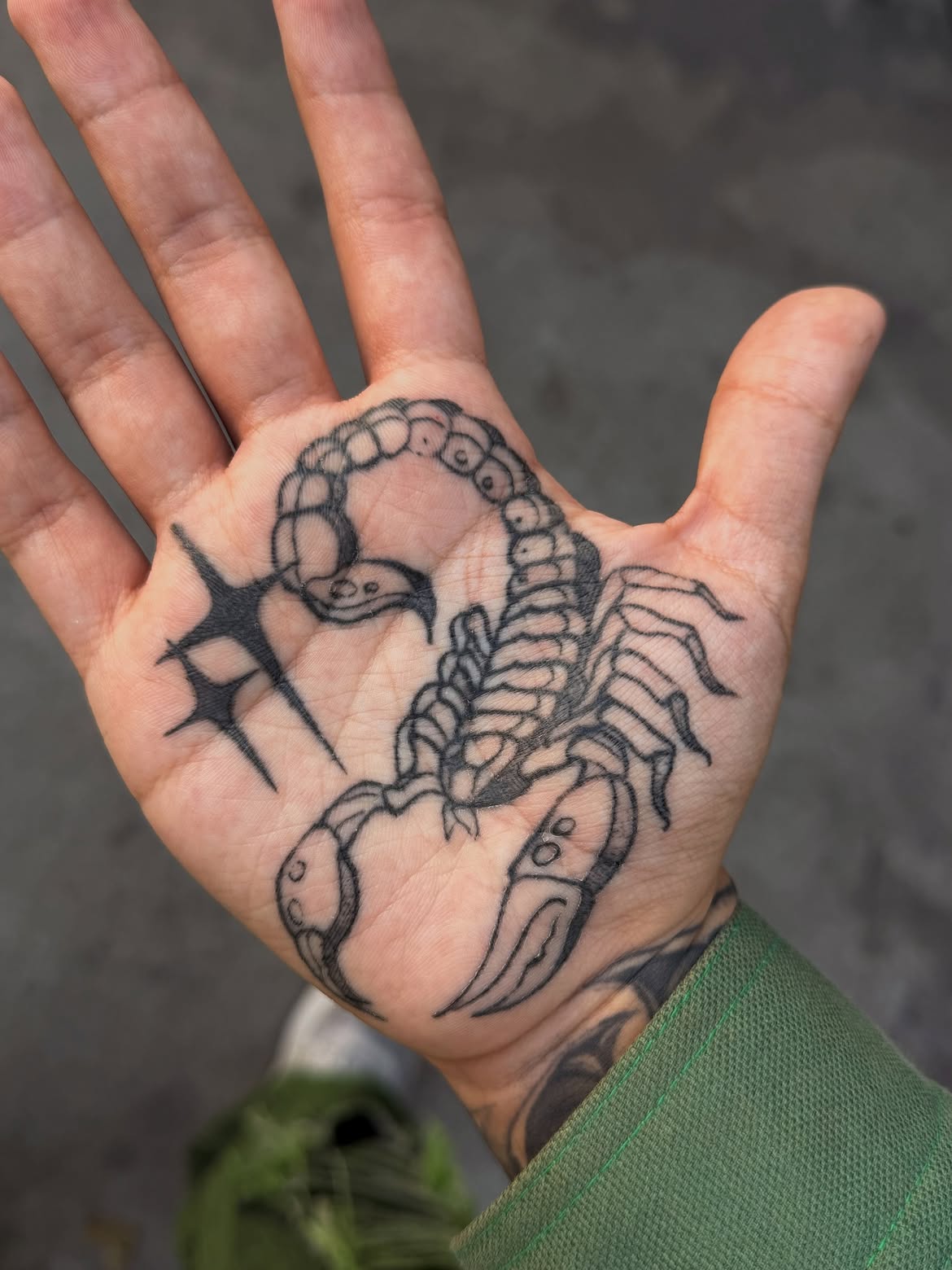 Grey-wash tattoo by Sunches at a tattoo studio in Tel Aviv-Yaffo