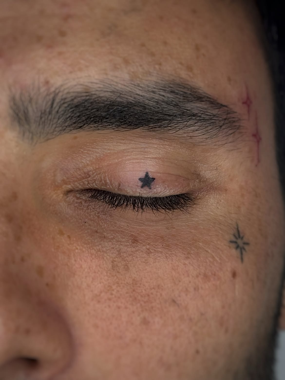 Stipple dot tattoo at Sage Tel Aviv tattoo and piercing studio
