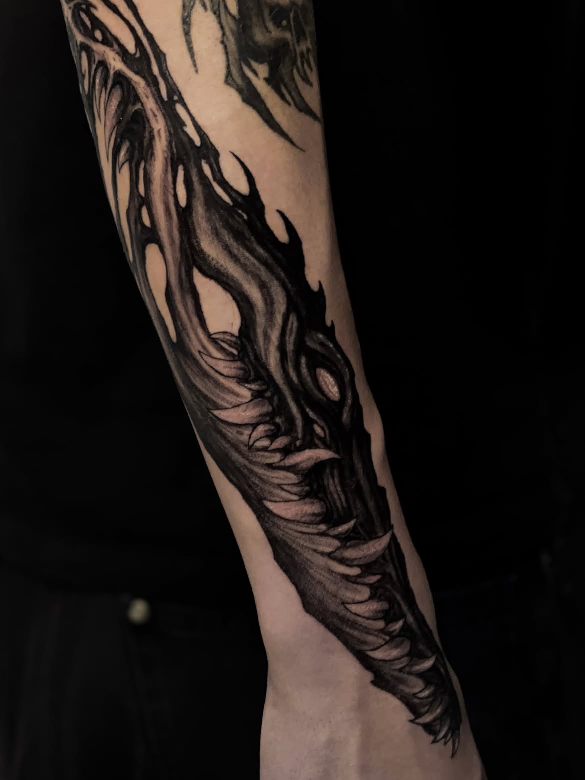 Collarbone ornamental tattoo at Sage, a tattoo in Tel Aviv